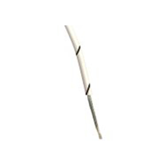 RS PRO,267-5879,白色, 黑色 5 类 BS EN 60228 架空电缆, 0.22 mm², 100 m长 7/0.2 mm 聚氯乙烯, 1000 V ac, 最高85 °C, Def