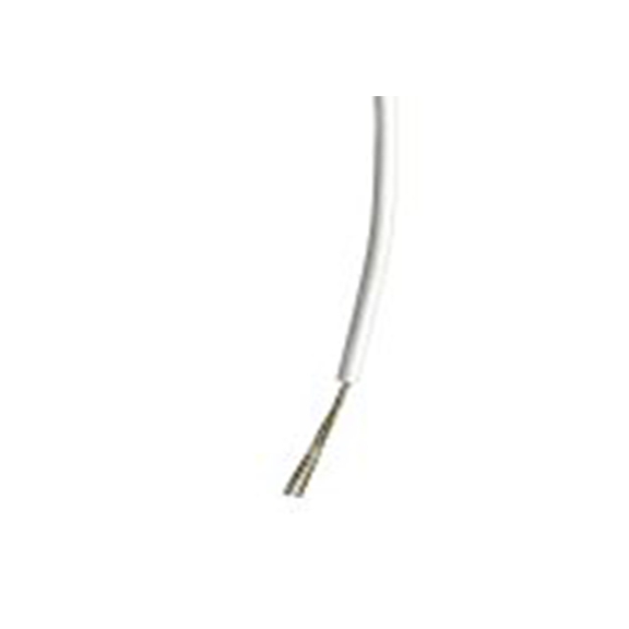 RS PRO,267-5881,白色 5 类 BS EN 60228 架空电缆, 0.22 mm², 100 m长 7/0.2 mm 聚氯乙烯, 1000 V ac, 最高85 °C