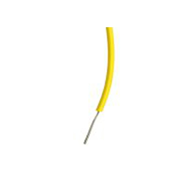 RS PRO,267-5887,黄色 5 类 BS EN 60228 架空电缆, 0.22 mm², 500 m长 7/0.2 mm 聚氯乙烯, 1000 V ac, 最高85 °C
