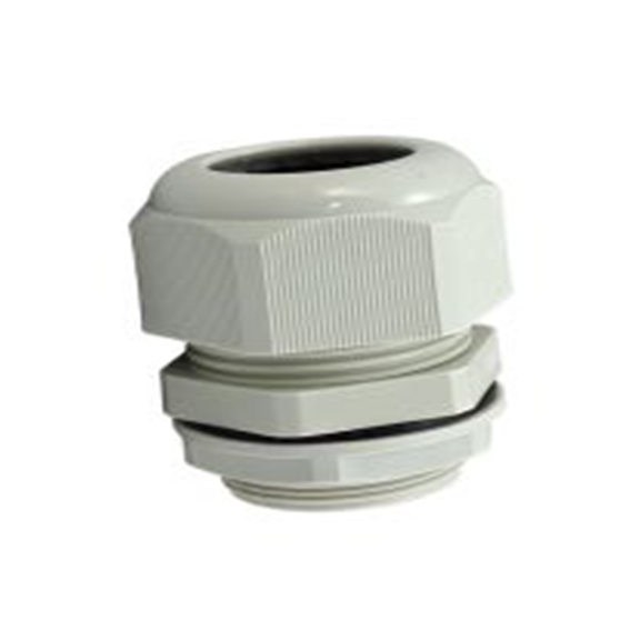 RS PRO,269-1714,尼龙 66 电缆接头, M20, 10 mm至14 mm线径, IP68, 灰色 包括锁紧螺母, Metric Thread Type Cable Gland系列