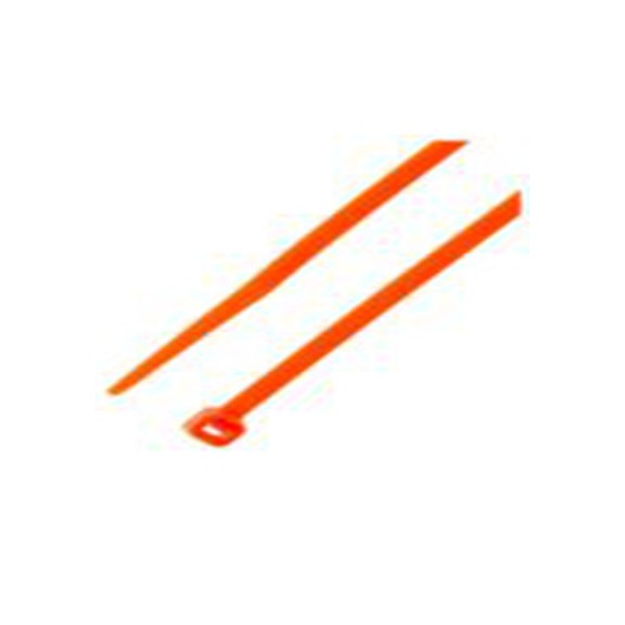 RS PRO,269-1746,尼龙 66 电缆扎带, 不易松脱, 阻燃, 橙色, 203 mm长x3.6 mm宽, 176.4N拉伸强度