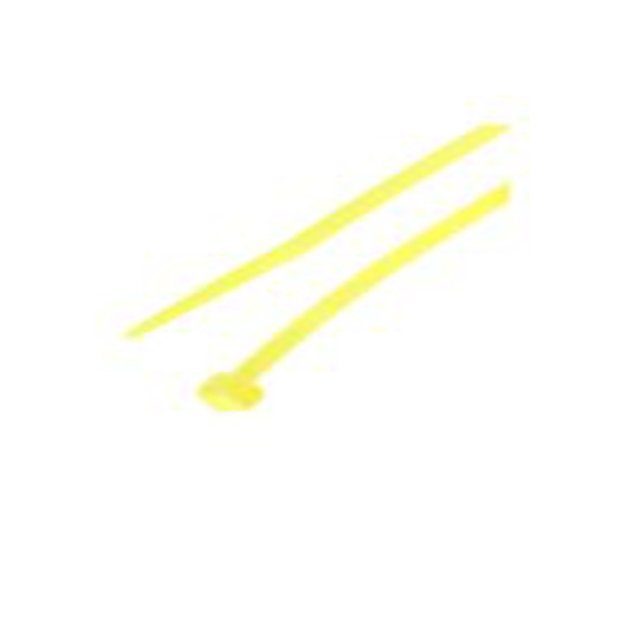 RS PRO,269-1748,尼龙 66 电缆扎带, 不易松脱, 阻燃, 黄色, 203 mm长x3.6 mm宽, 176.4N拉伸强度