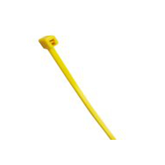 RS PRO,269-1792,尼龙 66 电缆扎带, 不易松脱, 阻燃, 黄色, 203 mm长x2.5 mm宽, 78.4N拉伸强度