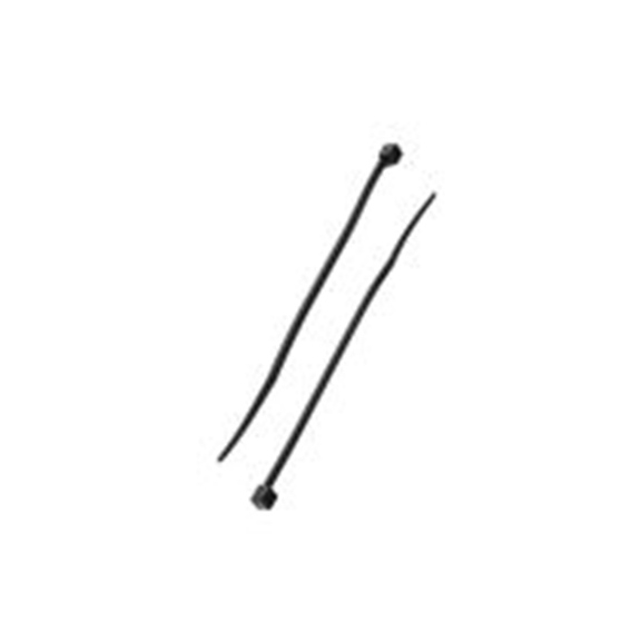 RS PRO,269-1808,尼龙 66 电缆扎带, 不易松脱, 阻燃, 黑色, 450 mm长x8 mm宽, 588N拉伸强度