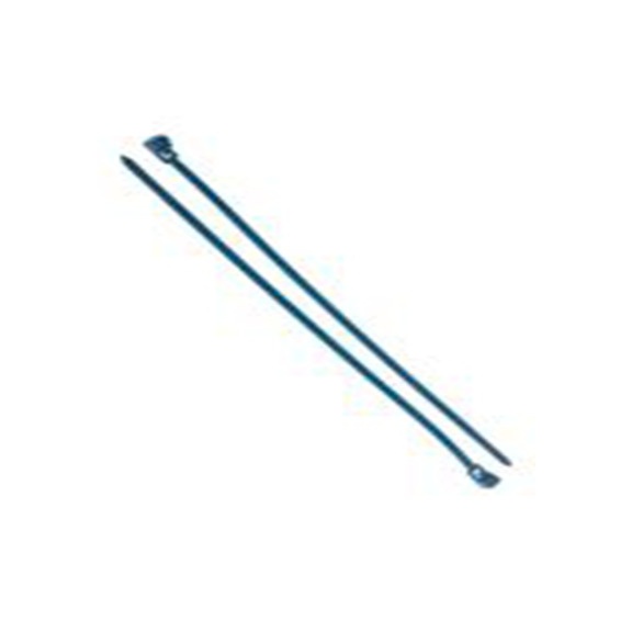 RS PRO,269-1857,金属可检测尼龙 电缆扎带, 易松开, 阻燃, 蓝色, 250 mm长x4.5 mm宽, 150N拉伸强度