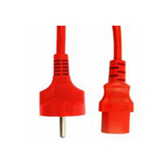 RS PRO,279-6303,500 mm 电源线, 250 V, CEE 7/7, 直向转IEC C13, 直 聚氯乙烯, 红色, 符合VDE标准