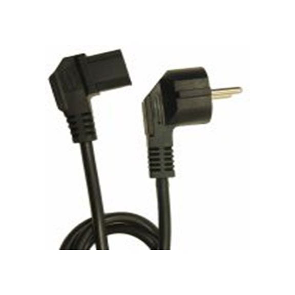 RS PRO,279-6310,2.5 m 电源线, 250 V, 直角转IEC C13 聚氯乙烯, 黑色, 符合VDE标准