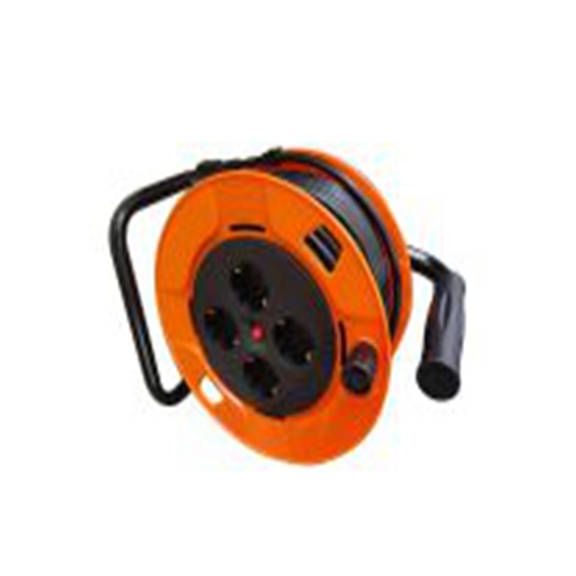 RS PRO,280-5690,黑色 电缆卷筒, 额定电压250 V, 4个 F 型插座, 电缆长50 m, IP20防护等级, GEH-02系列