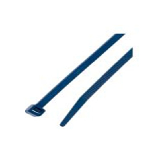 RS PRO,281-2539,聚酰胺 电缆扎带, 金属可检测, 阻燃, 蓝色, 100 mm长x2.5 mm宽, 60N拉伸强度