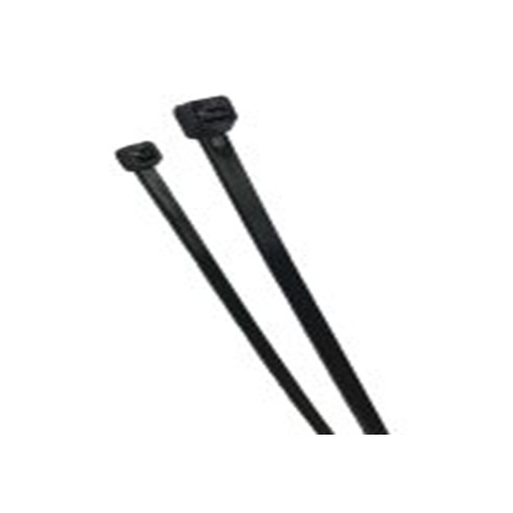 RS PRO,281-2541,聚丙烯 电缆扎带, 电缆扎带, 黑色, 330 mm长x3.6 mm宽, 230N拉伸强度