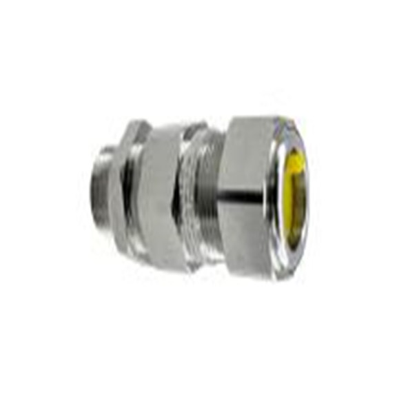 RS PRO,282-3627,防爆 黄铜 电缆接头, M20, 9.5 mm至16 mm线径, IP68, 银色