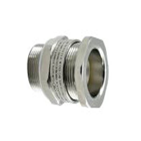 RS PRO,282-3630,防爆 黄铜 电缆接头, M20, 3 mm至8 mm线径, IP68, 银色