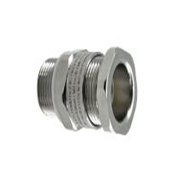 RS PRO,282-3632,防爆 黄铜 电缆接头, M20, 7.5 mm至12 mm线径, IP68, 银色