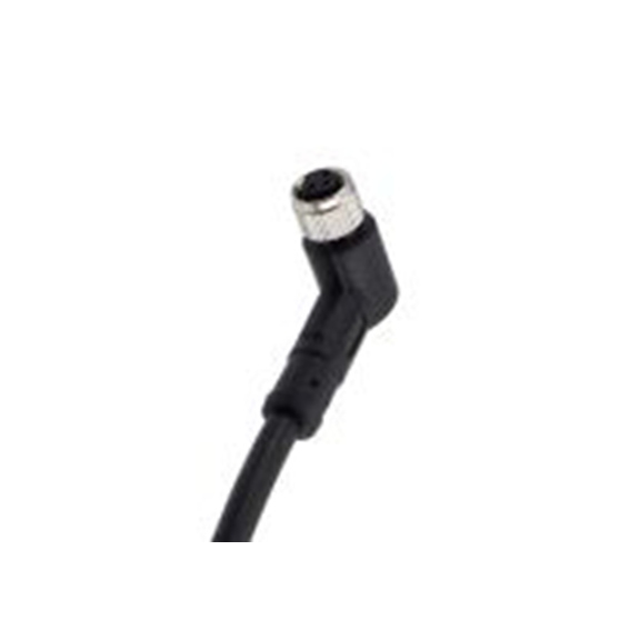 RS PRO,282-5365,RS PRO 电缆, 5 m长 3, 直角 母插, PU 黑色护套, IP40