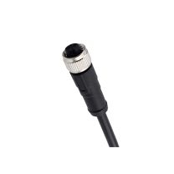RS PRO,282-5379,RS PRO 电缆, 2 m长 5, 直向 母插 5转插头 母插, 聚氯乙烯 黑色护套, IP40