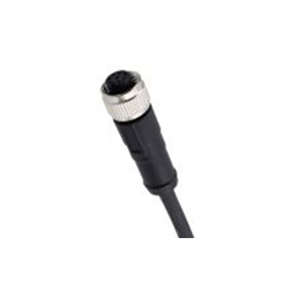 RS PRO,282-5391,RS PRO 电缆, 1.5 m长 8, 直向 母插, PU 黑色护套, IP40