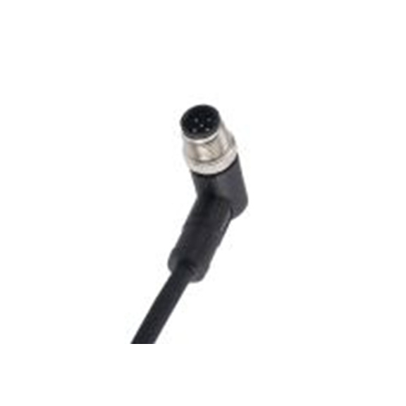 RS PRO,282-5405,RS PRO 电缆, 3 m长 5, 直角 公 5转插头 公, PU 黑色护套, IP40