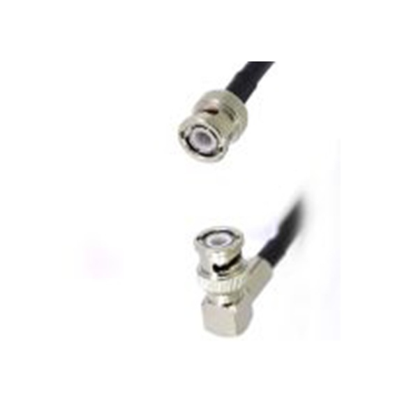 RS PRO,283-4806,RG58 同轴电缆, 500 mm长, 50 Ω, 端接, 4.95 mm外径, 黑色, BNC系列