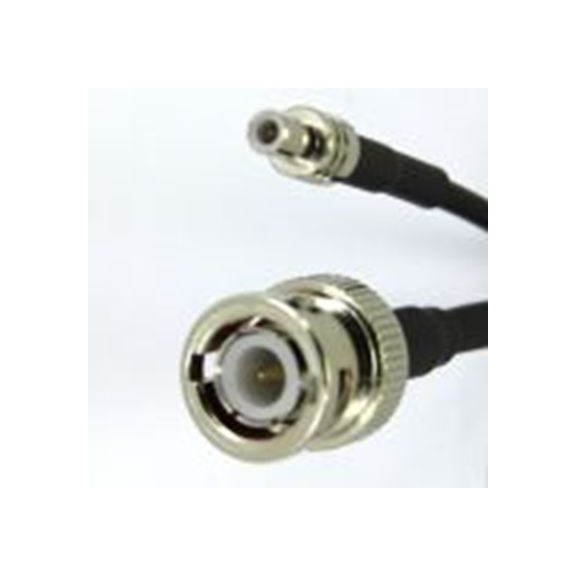 RS PRO,283-4807,RG174 同轴电缆, 1 m长, 50 Ω, 端接, 2.8 mm外径, 黑色, BNC, SMB系列