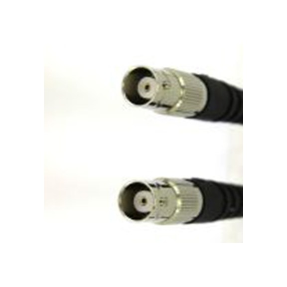 RS PRO,283-4808,同轴电缆, 1 m长, 50 Ω, 直向 母插转直 母插, 黑色, RG58系列