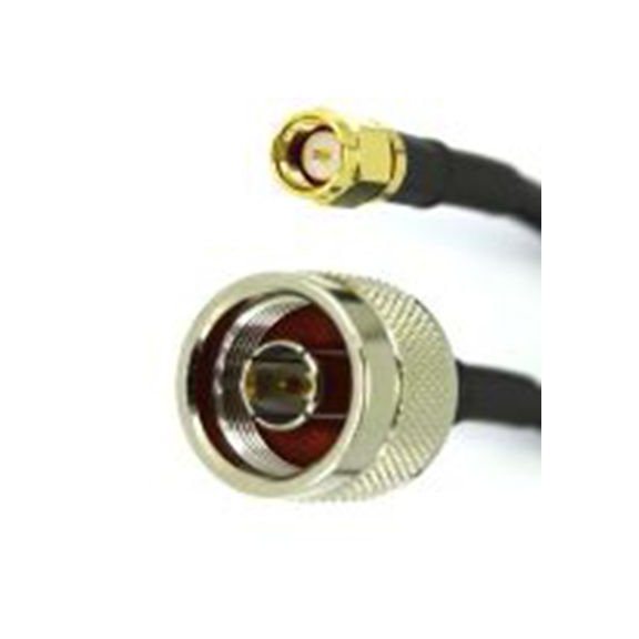 RS PRO,283-4814,RG58 同轴电缆, 500 mm长, 50 Ω, 端接, 4.95 mm外径, 黑色, N Type, SMA系列