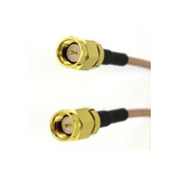 RS PRO,283-4816,RG316 同轴电缆, 1 m长, 50 Ω, 端接, 2.5 mm外径, 棕色, SMA系列