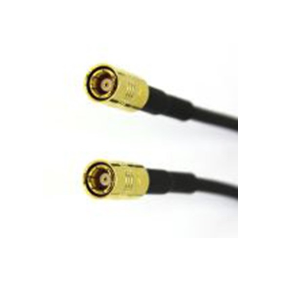 RS PRO,283-4820,RG174 同轴电缆, 500 mm长, 50 Ω, 端接, 2.8 mm外径, 黑色, SMB系列