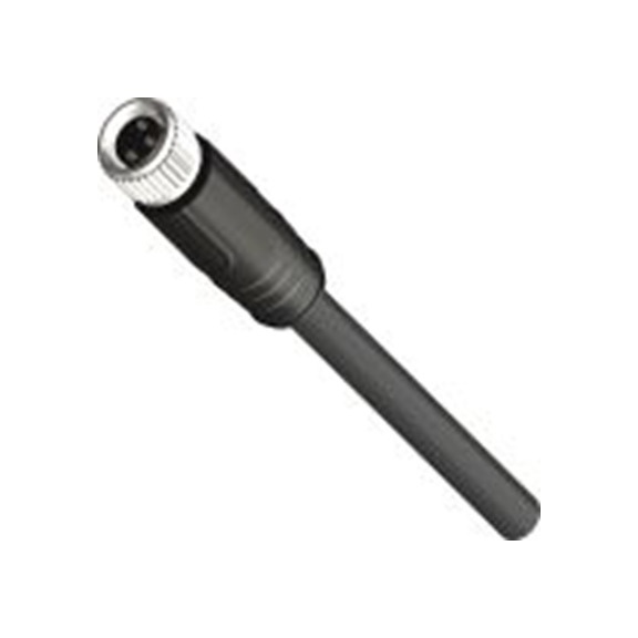 RS PRO,283-4860,RS PRO 执行器/传感器电缆, 6 m长 3, M8, 直向 母插转自由电缆端 无端接, PU 黑色护套, IP40, CBF08-S33N0系列