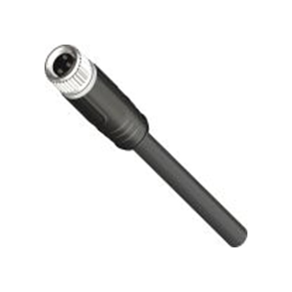 RS PRO,283-4864,RS PRO 执行器/传感器电缆, 5 m长 3, M8, 直向 母插转自由电缆端 无端接, 聚氯乙烯 黑色护套, IP40