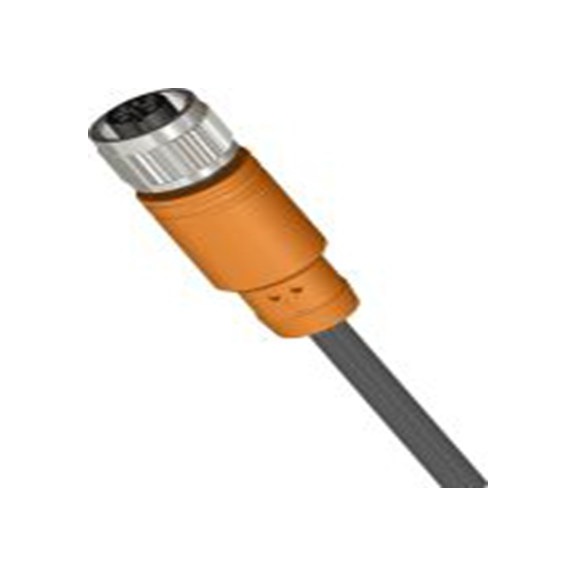 RS PRO,283-4891,RS PRO 执行器/传感器电缆, 10 m长 4, M12, 直向 母插转自由电缆端 无端接, PU 黑色护套, IP40