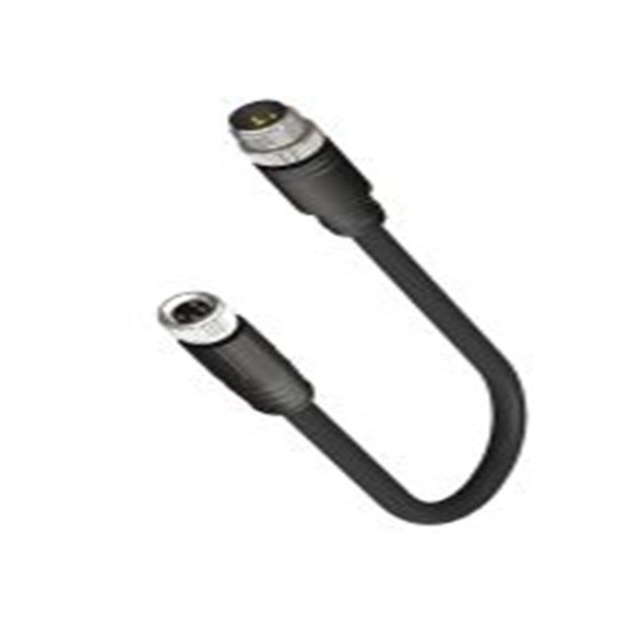 RS PRO,283-4947,RS PRO 执行器/传感器电缆, 3 m长 4, M8, 直向 母插 8转M12, 直 公, PU 黑色护套, IP40