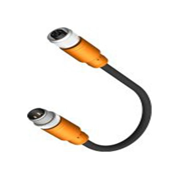 RS PRO,283-4967,RS PRO 执行器/传感器电缆, 1 m长 5, M12, 直向 母插 8转M12, 直 公, PU 黑色护套, IP40