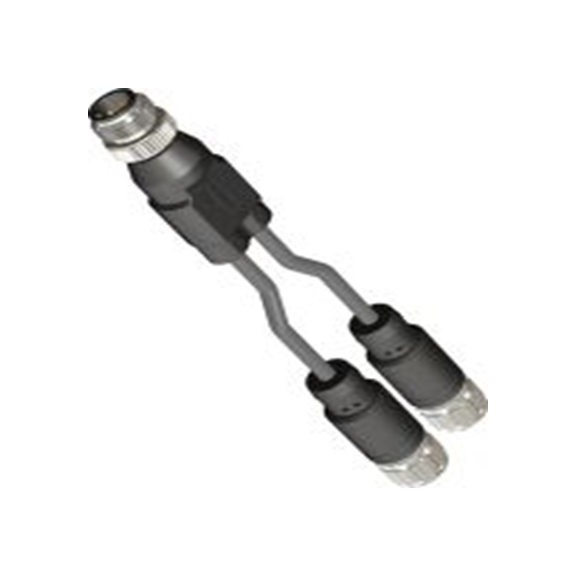 RS PRO,283-5013,RS PRO 执行器/传感器电缆, 300 mm长 4, M12, 直向 公 4转M12, 直 母插, 聚氯乙烯 黑色护套, IP40, CY12M4系列