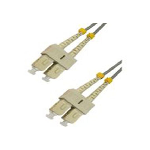 RS PRO,284-6843,2芯 OM1 光纤电缆, 500 mm长, Φ3 mm线芯, 低烟，无卤 灰色护套