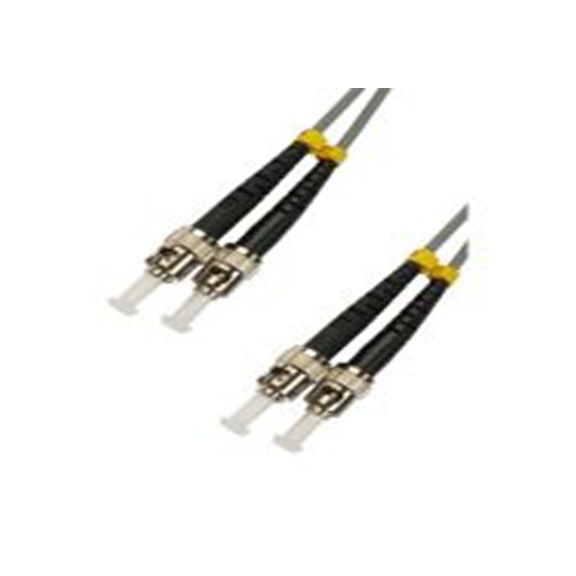 RS PRO,284-6866,2芯 OM1 光纤电缆, 15 m长, Φ3 mm线芯, 低烟，无卤 灰色护套