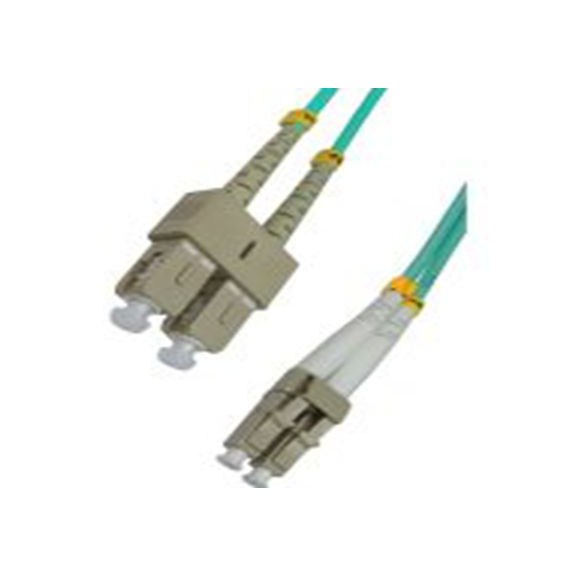 RS PRO,284-6950,2芯 OM3 光纤电缆, 3 m长, Φ3 mm线芯, 低烟，无卤 淡蓝色护套