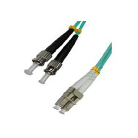 RS PRO,284-6953,2芯 OM3 光纤电缆, 500 mm长, Φ3 mm线芯, 低烟，无卤 淡蓝色护套