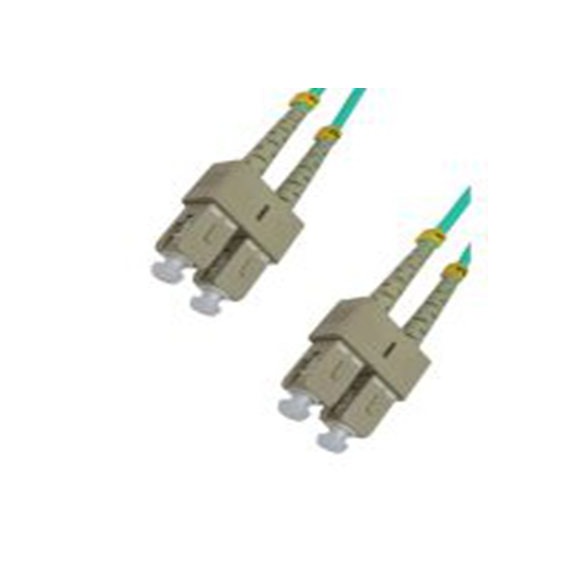 RS PRO,284-6965,2芯 OM3 光纤电缆, 5 m长, Φ3 mm线芯, 低烟，无卤 淡蓝色护套