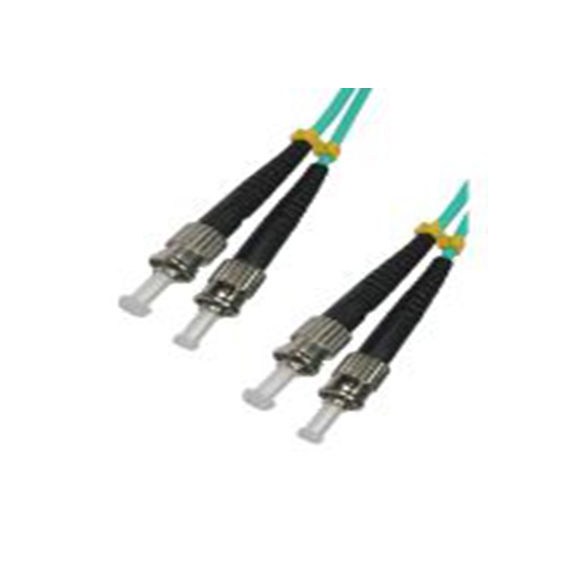 RS PRO,284-6979,2芯 OM3 光纤电缆, 10 m长, Φ3 mm线芯, 低烟，无卤 淡蓝色护套