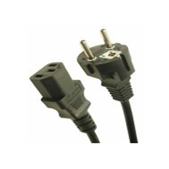 RS PRO,284-8180,2.5 m 电源电缆组件, 250 V, 直向转直 聚氯乙烯, 黑色, 符合VDE标准