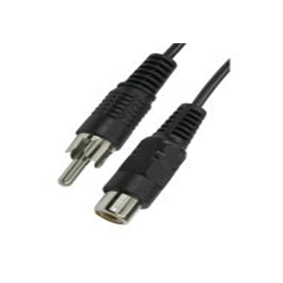 RS PRO,286-2799,RS PRO 莲花头音频线, RCA 公转RCA 母插, 10 m长, 黑色