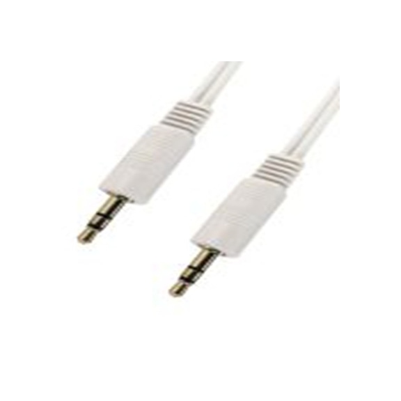RS PRO,286-2875,RS PRO 辅助电缆, 3.5 mm 立体声插孔 公转3.5 mm 立体声插孔 公, 20 m长, 白色