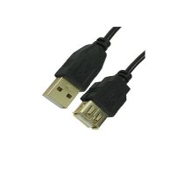 RS PRO,286-2910,RS PRO , USB A 型 公转USB A 型 母插, 1.8 m长, USB 2.0, 黑色
