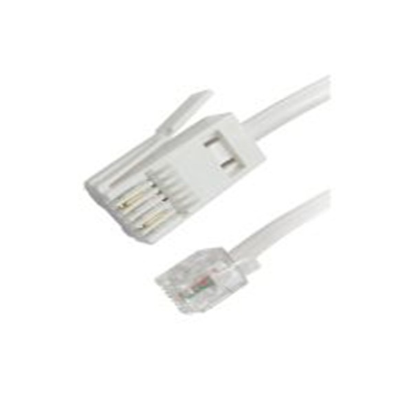 RS PRO,286-2917,10 m 以太网电缆, 屏蔽, 白色 聚氯乙烯护套, RJ11 公转BT 公