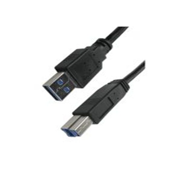 RS PRO,286-2922,RS PRO , USB A 型 公转USB B 公, 3 m长, USB 3.0, 黑色