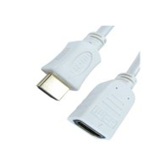 RS PRO,286-2956,HDMI 电缆, HDMI 2.0, HDMI 公转 HDMI 母插, 2 m长, 99HDHS-402系列, 白色