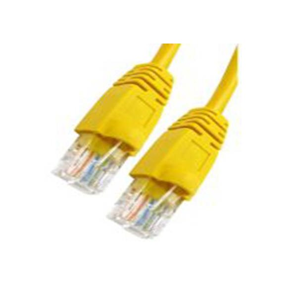 RS PRO,286-2992,1 m Cat5e 以太网电缆, 非屏蔽双绞线（UTP）屏蔽, 黄色 聚氯乙烯护套, RJ45 公转RJ45 公