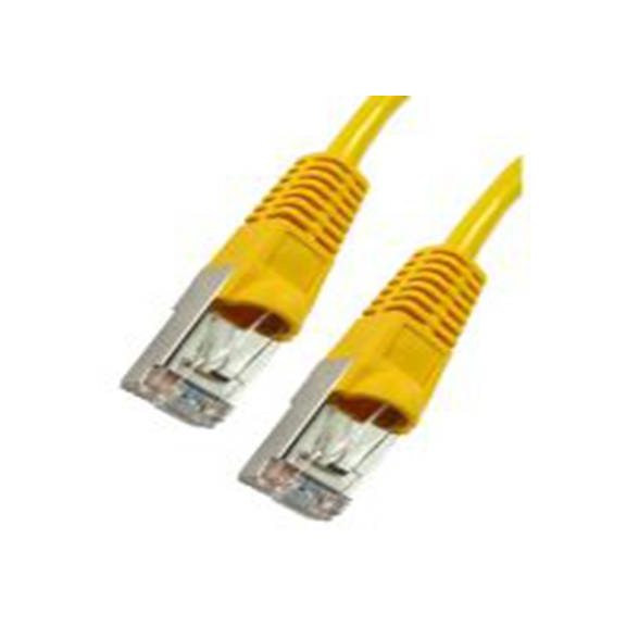 RS PRO,286-3078,500 mm Cat5e 以太网电缆, 箔屏蔽双绞线 (FTP)屏蔽, 黄色 聚氯乙烯护套, RJ45 公转RJ45 公