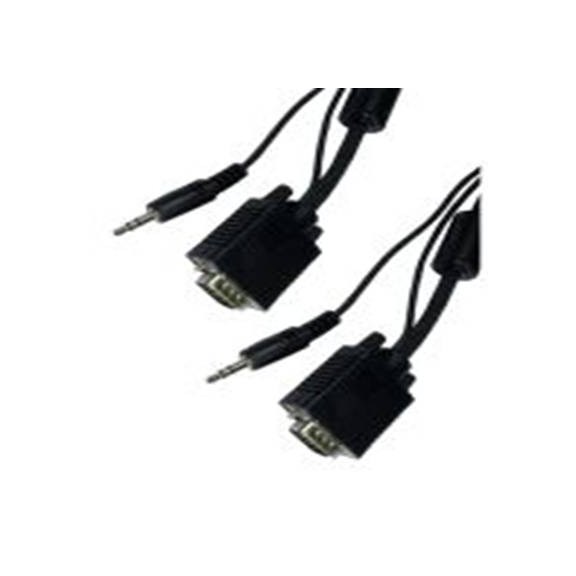 RS PRO,286-3273,RS PRO SVGA 电缆, 公 SVGA转公, 1 m长, 黑色, 符合CE, REACH, RoHS, UKCA标准, CDEX系列