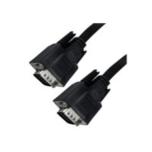 RS PRO,286-3285,RS PRO SVGA 电缆, 公 SVGA转公 SVGA, 10 m长, 黑色, 符合CE, REACH, RoHS, UKCA标准, CDEXFLAT系列